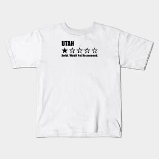 Utah One Star Review Kids T-Shirt